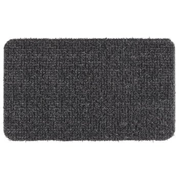 Grassworx 10372029 Door Mat, 29-1/2 in L, 17-1/2 in W, Rectangular, Solid Pattern, Flint