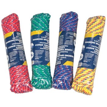 Ben-Mor 60249 Rope, 3/8 in Dia, 100 ft L, Polypropylene, Multi-Color