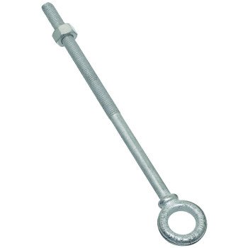 National Hardware N245-183 Eye Bolt, 1/2-13 Thread, 5-7/8 in L Thread, 1 in ID x 1-3/4 in OD Dia Eye, 10 in L Shank