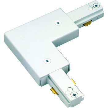 Eaton Lighting LZR203P Track Light L-Connector, White, For: Lazer Track Lamp holders and Halo Power-Trac Lamp holders