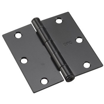 828FB-R 3.5IN BLK PR HINGE LOO