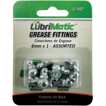 LubriMatic 11-957 Grease Fitting Assortment, M6 x 1