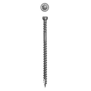 GRK Fasteners PHEINOX Series 36101 Screw, 2-1/2 in L, W-Cut Thread, Recessed Star Drive, Zip-Tip Point, Steel, 365 PK