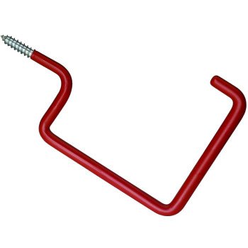 Crawford SS17-25 Storage Hook, 50 lb, Screw, Steel, Red