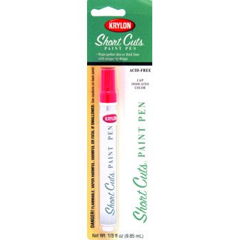 Krylon Short Cuts KSCP912 Paint Pen, Chisel Tip, Glow Orange