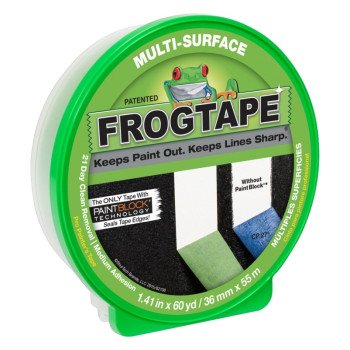 FrogTape 1358465 Painting Tape, 60 yd L, 1.41 in W, Green