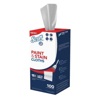 Scott 53942 Paint Cleaning Cloth, White, 100/PK