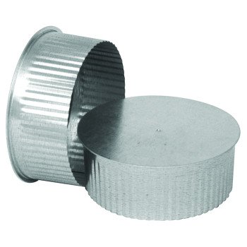 Imperial GV0734 Round End Cap, 5 in Connection, Galvanized