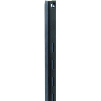 Knape & Vogt 80 Series 80 BLK 72 Shelf Standard, Black, 320 lb, 16 ga Thick Material, 5/8 in W, 72 in H, Steel