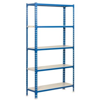 SHELVING BLUE/WHT 35WX16DX71H 