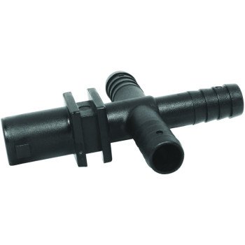 Green Leaf Y8231017 Dry Boom Nozzle Body Cross, 3/4 in, Quick x Hose Barb, 7 psi Pressure, EPDM Rubber