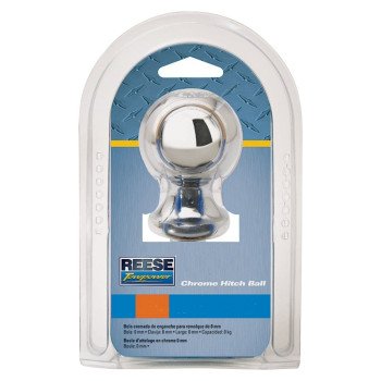 REESE TOWPOWER 74026 Hitch Ball, 2 in Dia Ball, 1 in Dia Shank, 6000 lb Gross Towing, Steel