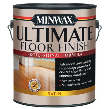 Minwax 131030000 Ultimate Floor Finish Paint, Liquid, Crystal Clear, 1 gal, Can