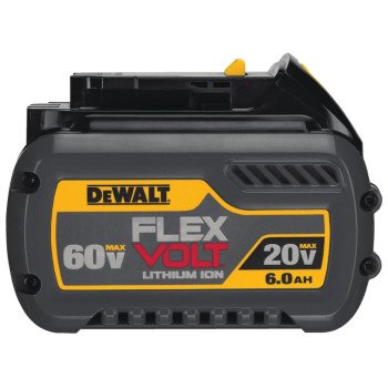 DEWALT DCB606 Rechargeable Battery Pack, 20/60 V Battery, 6 Ah, 1 hr Charging