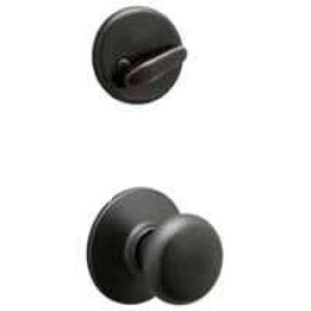 Schlage F Series F59PLY716 Handleset Interior Trim, 1 Grade, Mechanical Lock, Metal, Aged Bronze, Knob Handle