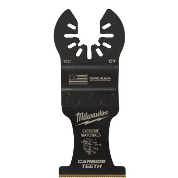 Milwaukee 49-25-1521 Blade, 1-3/8 in, 2 in D Cutting, Carbide/HCS/Titanium, 1/PK