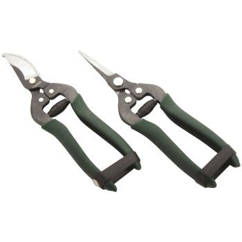 Landscapers Select GP1019+GP1020 Floral and Fruit Shear Set, Steel Blade, Steel Handle, Cushion-Grip Handle