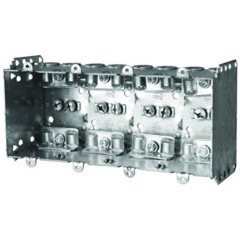 Hubbell 2104LLEU4BAR Device Box, 4-Gang, Metal