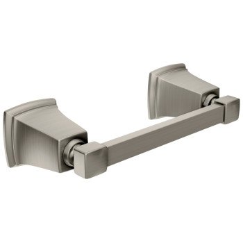 Moen Boardwalk Series Y3208BN Pivoting Toilet Paper Holder, Stainless Steel/Zinc, Brushed Nickel, Surface Mounting