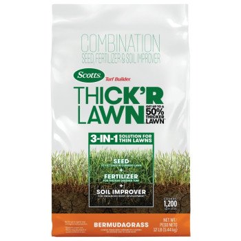 Scotts 30177 Thick'R Lawn Bermuda Grass Seed, 12 lb Bag