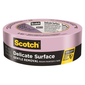 Scotch 2080-36EC Painter's Tape, 60 yd L, 1.41 in W, Purple