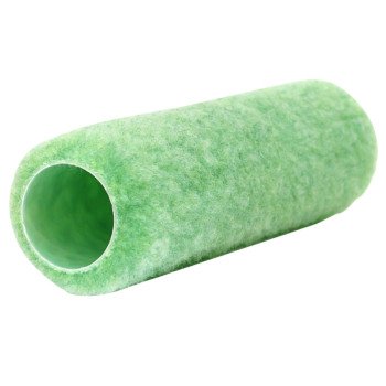 RollerLite Economy 9DB038 Roller Cover, 3/8 in Thick Nap, 9 in L, Polyester Cover, Green