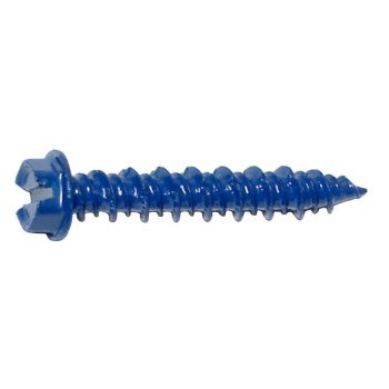 Midwest Fastener 09260 Masonry Screw, 3/16 in Dia, 1-1/4 in L, Steel, 100/PK