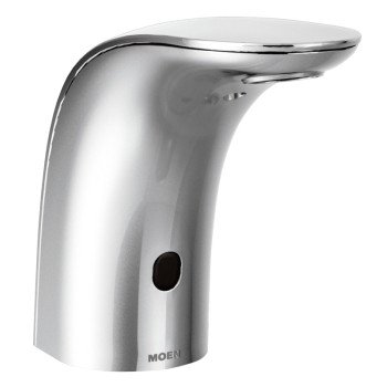 Moen M-Power Series 8553 Electronic Lavatory Faucet, 0.5 gpm, Metal, Chrome Plated, Straight Spout