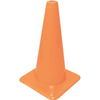 Hy-Ko SC-18 Traffic Safety Cone, 18 in H Cone, Vinyl Cone, Fluorescent Orange Cone