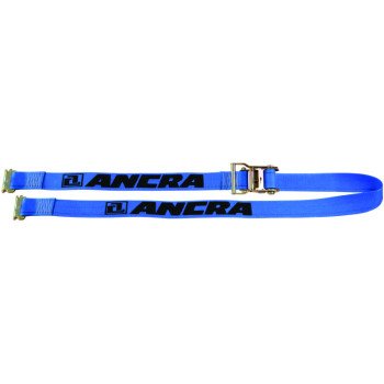 Ancra 48672-15 Logistic Strap, 2 in W, 20 ft L, Polyester, Blue, 1000 lb Working Load, Spring Actuated End