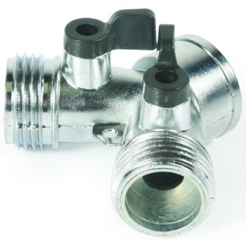 Camco USA 20113 Shut-Off Valve, Male x Male, Metal, Silver