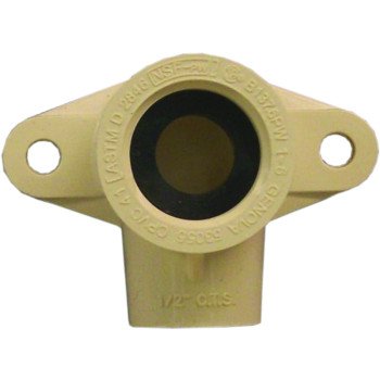 Nibco T00145D Drop Ear Pipe Elbow, 1/2 in, FIP, 90 deg Angle, CPVC, 40 Schedule