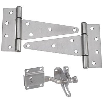 National Hardware DPV875 Series N343-434 Gate Kit, Stainless Steel, Silver, Stainless Steel, 3-Piece