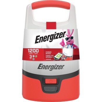 Energizer ENALU451E Lantern, LED Lamp, Plastic, Red/White