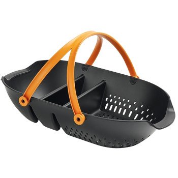 Fiskars 340100-1001 Garden Harvest Basket, Plastic, Black