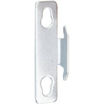 Kenney KN851 Single Curtain Rod Bracket, Zinc, Silver, Nail Mounting