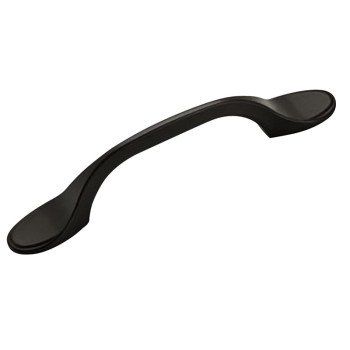 Amerock Allison Series BP21935FB Cabinet Pull, 5 in L Handle, 11/16 in H Handle, 1 in Projection, Zinc, Matte Black