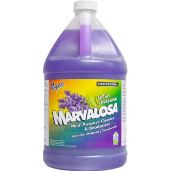 nyco NL269-G4 Cleaner and Deodorizer, 4 gal Bottle, Liquid, Lavender, Purple