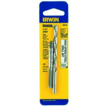 Irwin 80232 Tap and Drill Bit Set, HCS/HSS, #3 Drill Bit