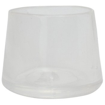 Shepherd Hardware 6212 Leg Tip, Round, Plastic, Clear, 1 in Dia, 3/4 in H