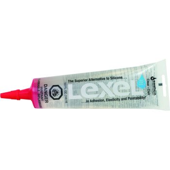 Sashco 13063 Sealant, Clear, 1 week Curing, 0 to 120 deg F, 5 oz, Tube