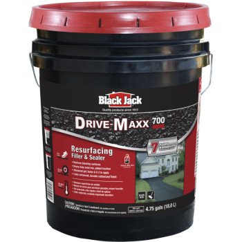 Black Jack 6453-9-30 Resurfacing Filler and Sealer, Liquid, Black, 4.75 gal Container