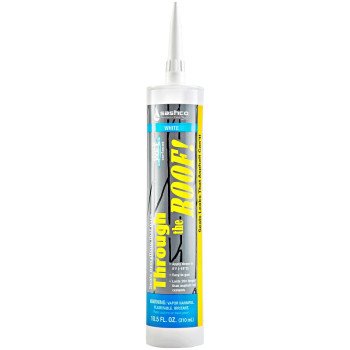 Sashco 14030 Sealant, White, Paste, 10.5 oz, Cartridge