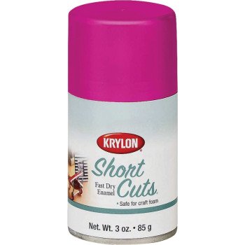 Krylon KSCS039 Craft Spray Paint, High-Gloss, Hot Pink, 3 oz, Can