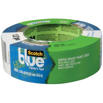 ScotchBlue 2093EL-36N Painter's Tape, 60 yd L, 1.41 in W, Smooth Crepe Paper Backing, Blue