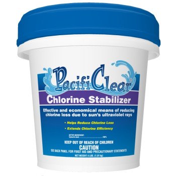 PacifiClear F081004032PC Chlorine Stabilizer, 4 lb Pail, Granular