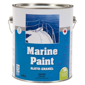 UCP Paints E8060-3.78 Marine Paint, Gloss Sheen, Navy Blue, 3.78 L, Can