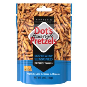 Dot's Homestyle Pretzels 99080 Pretzel Twist, Southwest Flavor, 5 oz Bag