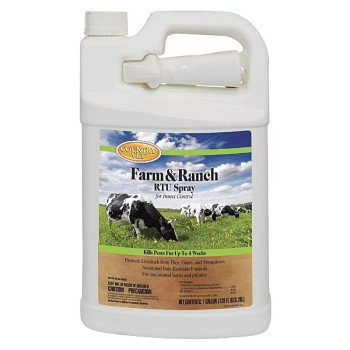 Country Vet 345292CVA Farm and Ranch RTU Spray, Liquid, Milky/White, Sweet, 1 gal