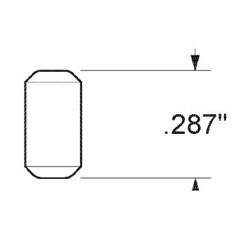 Kwikset 83107-001 Hook Bolt, Zinc, Gold, Specifications: #6 Size